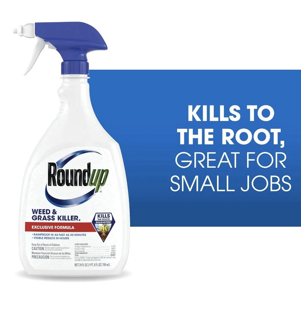 NEW Roundup 24 oz Ready-to-Use Weed & Grass Killer Fast Acting