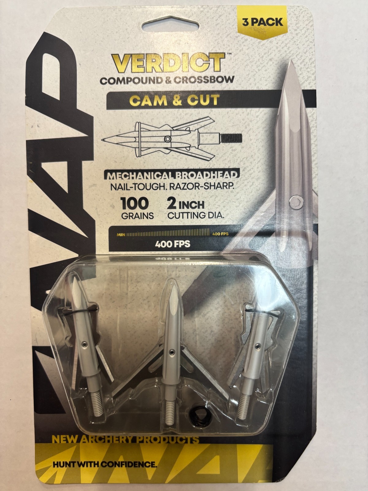 NAP Verdict Cam & Cut Mechanical Broadhead 100GR