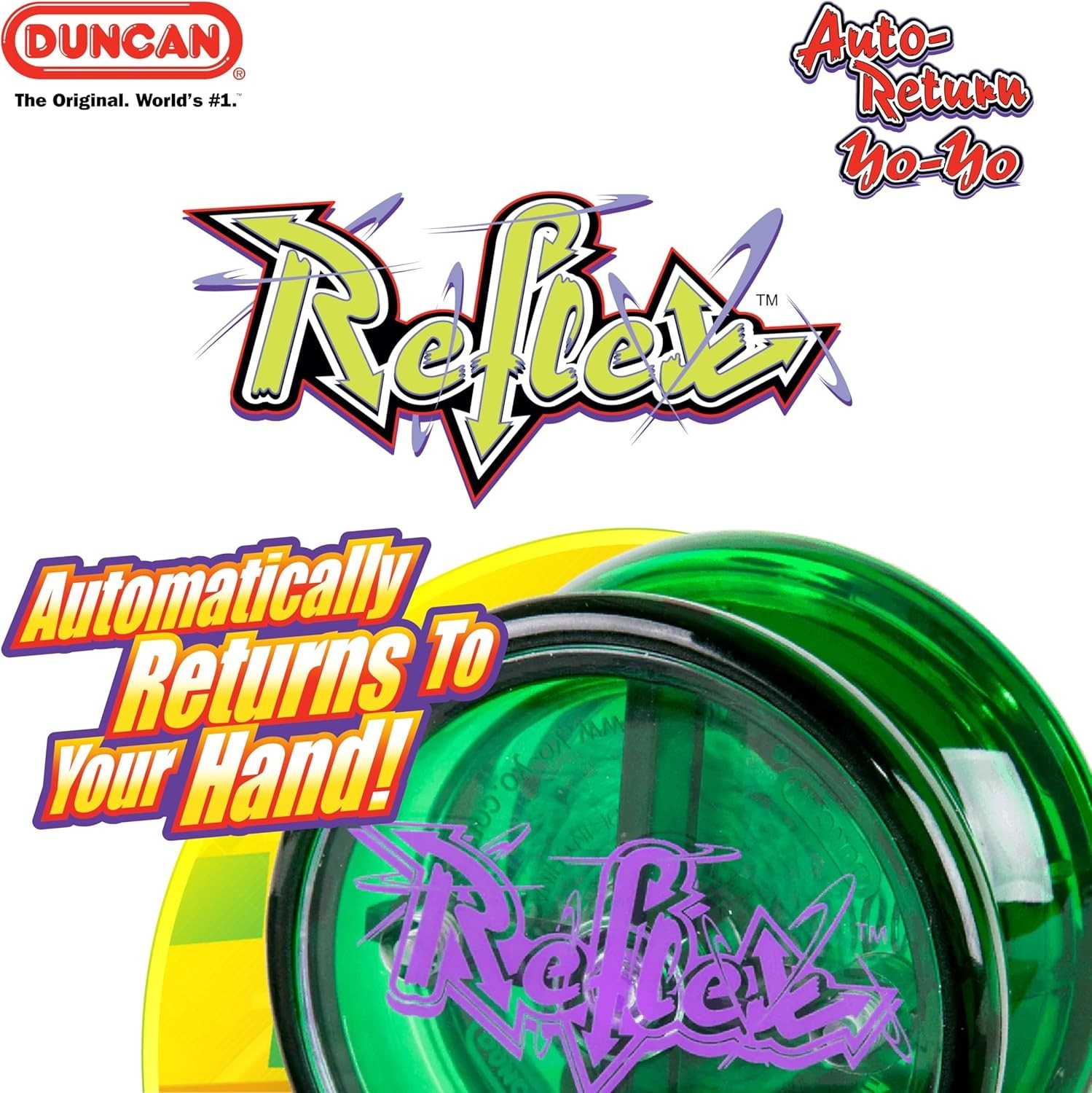 Vibrant Red Reflex Yo-Yo for Beginners - Automatic Return & Easy Handling