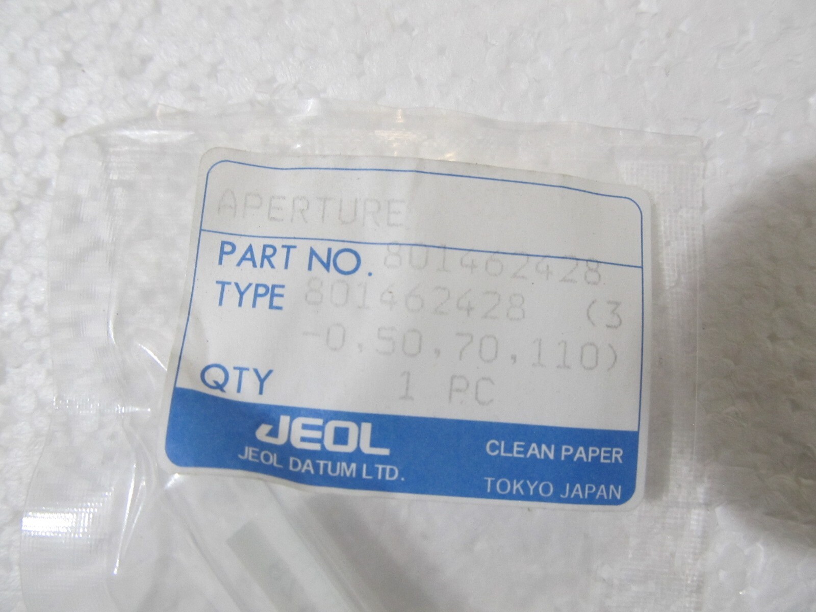 JEOL Aperture Objective 801462428