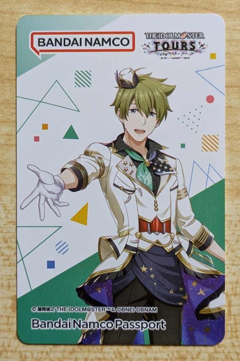 SHIPS FROM USA Bandai Namco BANAPASSPORT Card The Idolmaster Tours bana passport