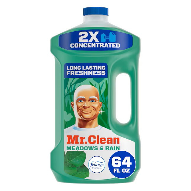 Mr Clean 2X Concentrated Multi Surface Cleaner Febreze Meadows & Rain - 64 oz