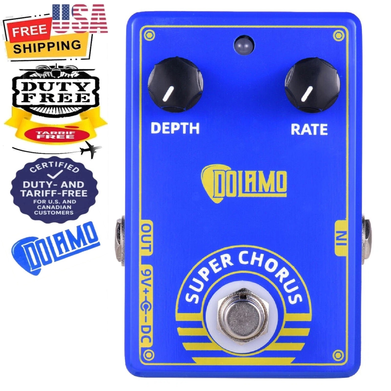Dolamo D-3  Chorus Guitar Effect Pedal with True Bypass