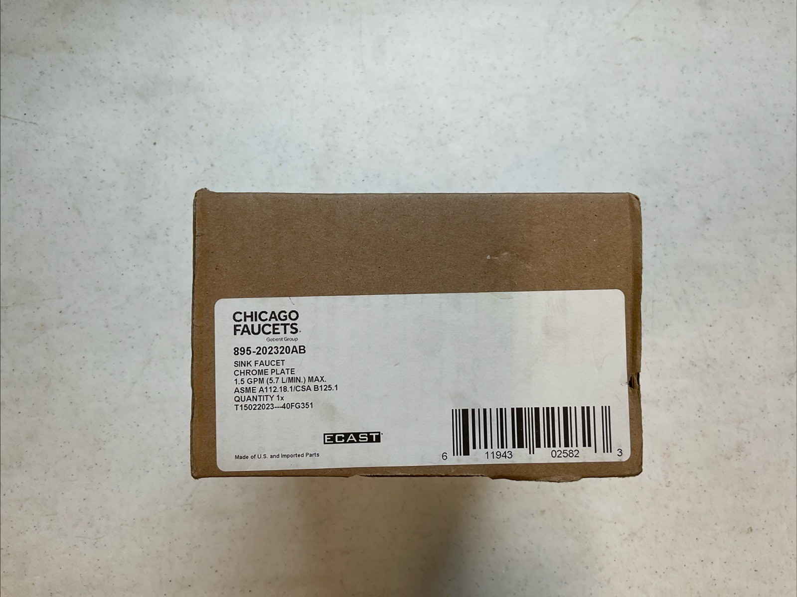 NEW OLD STOCK Chicago Faucets 895-202320AB - Bar/Pantry Faucet FREE SHIPPING