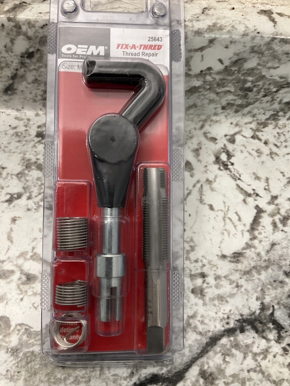 Oem Tools 25643 Permanent Thread Repair Kit Metric Size: M14-1.25