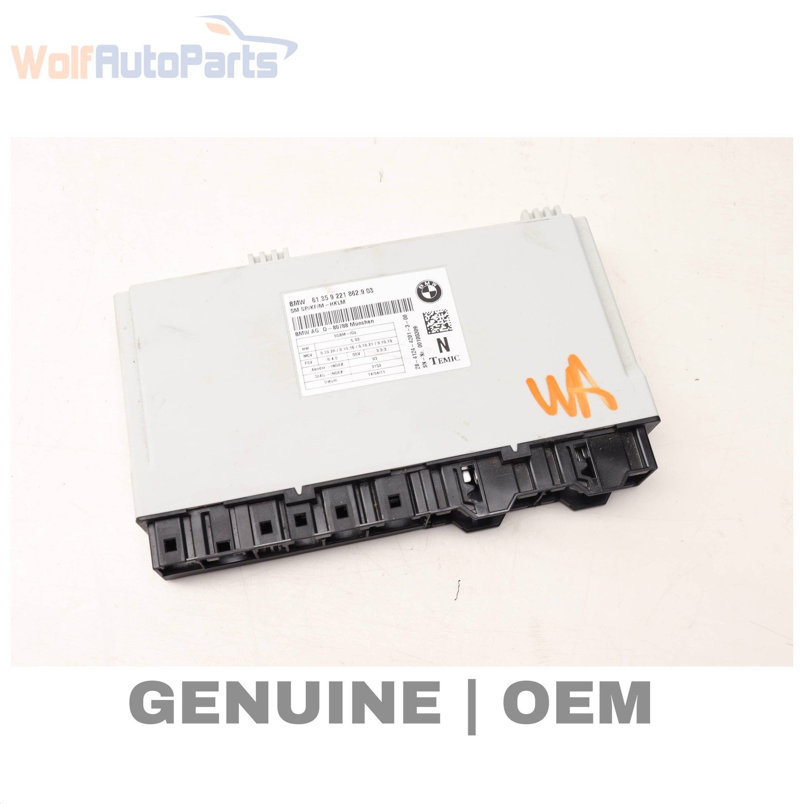 2010-2013 BMW X5 - Front SEAT Control Module 9221862