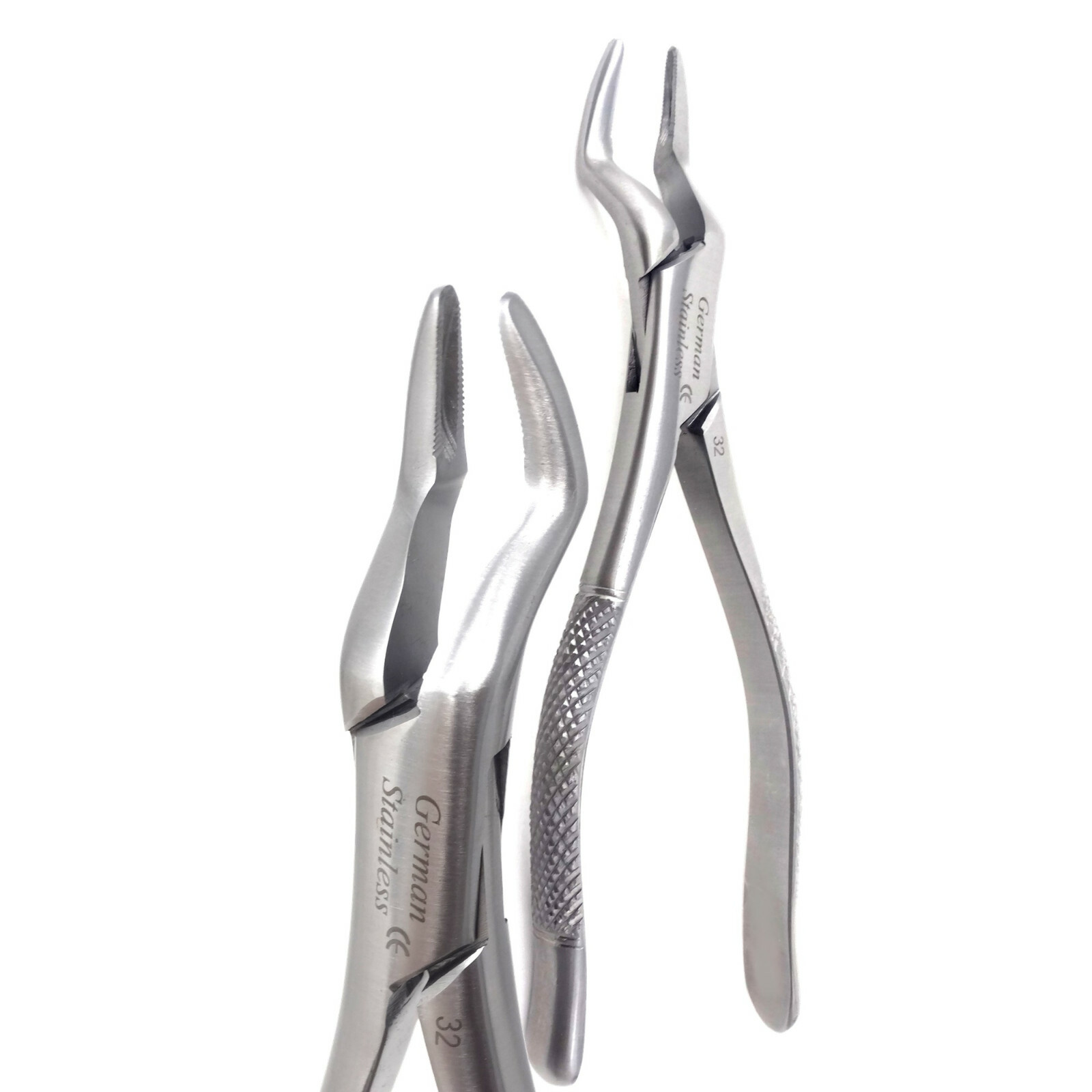 Dental Tooth Extraction Forceps #32 Dentist Dental Instruments w/ Serrated Jaws