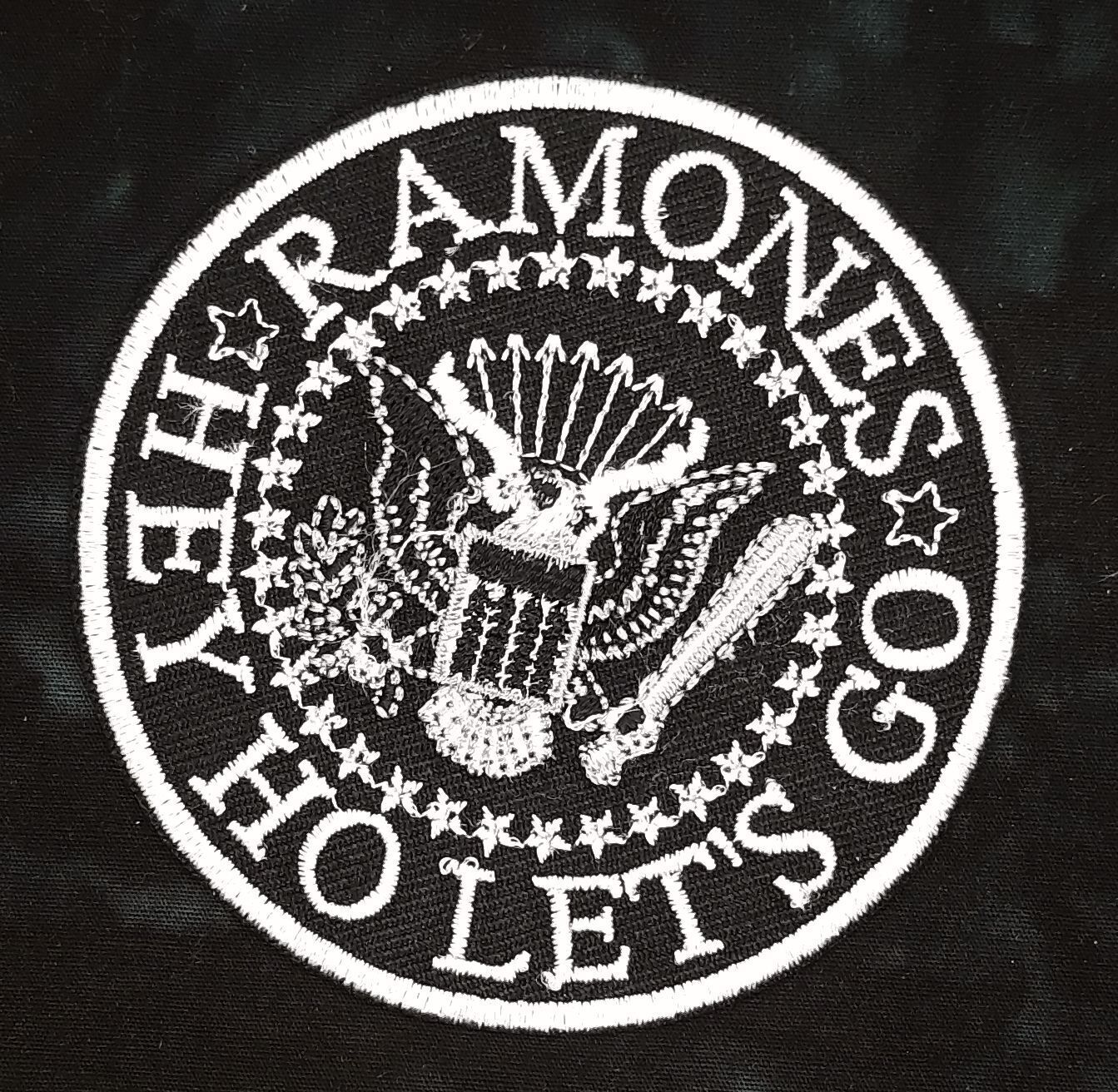 Ramones Hey Ho Let's Go  Iron On Sew On Embroidered Patch 3 "x 3"