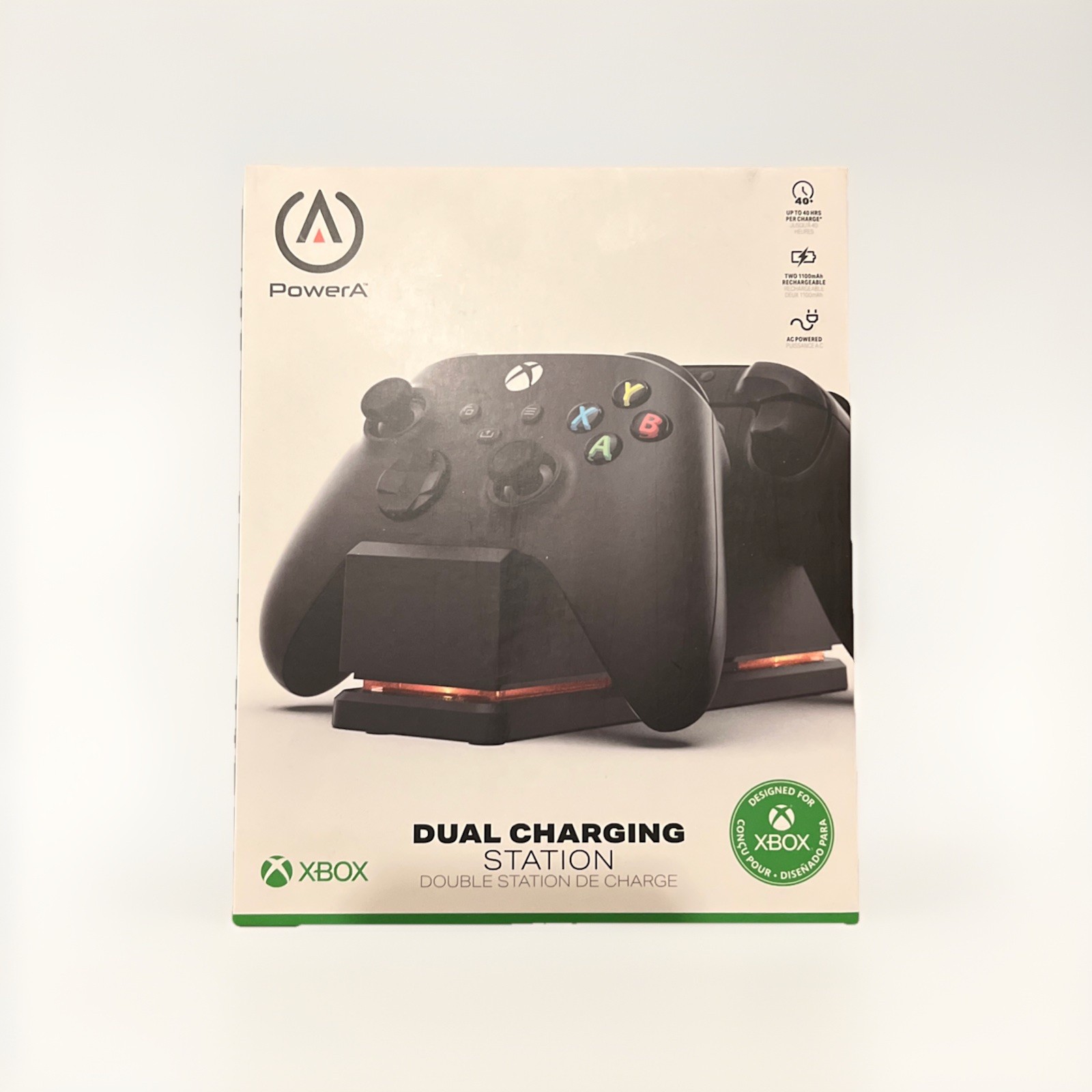 PowerA Dual Charging Station for Xbox Series X & One - Black Wireless Controller