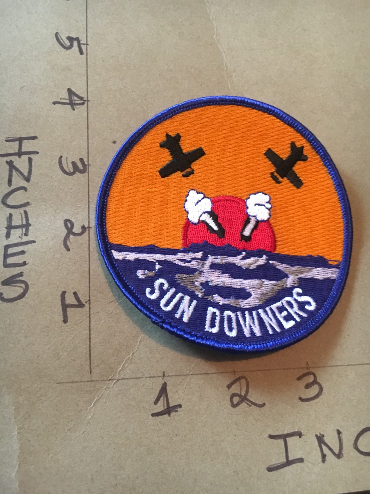 US Navy VF-111 Fighter Squadron Sun Downers patch 6/15/26