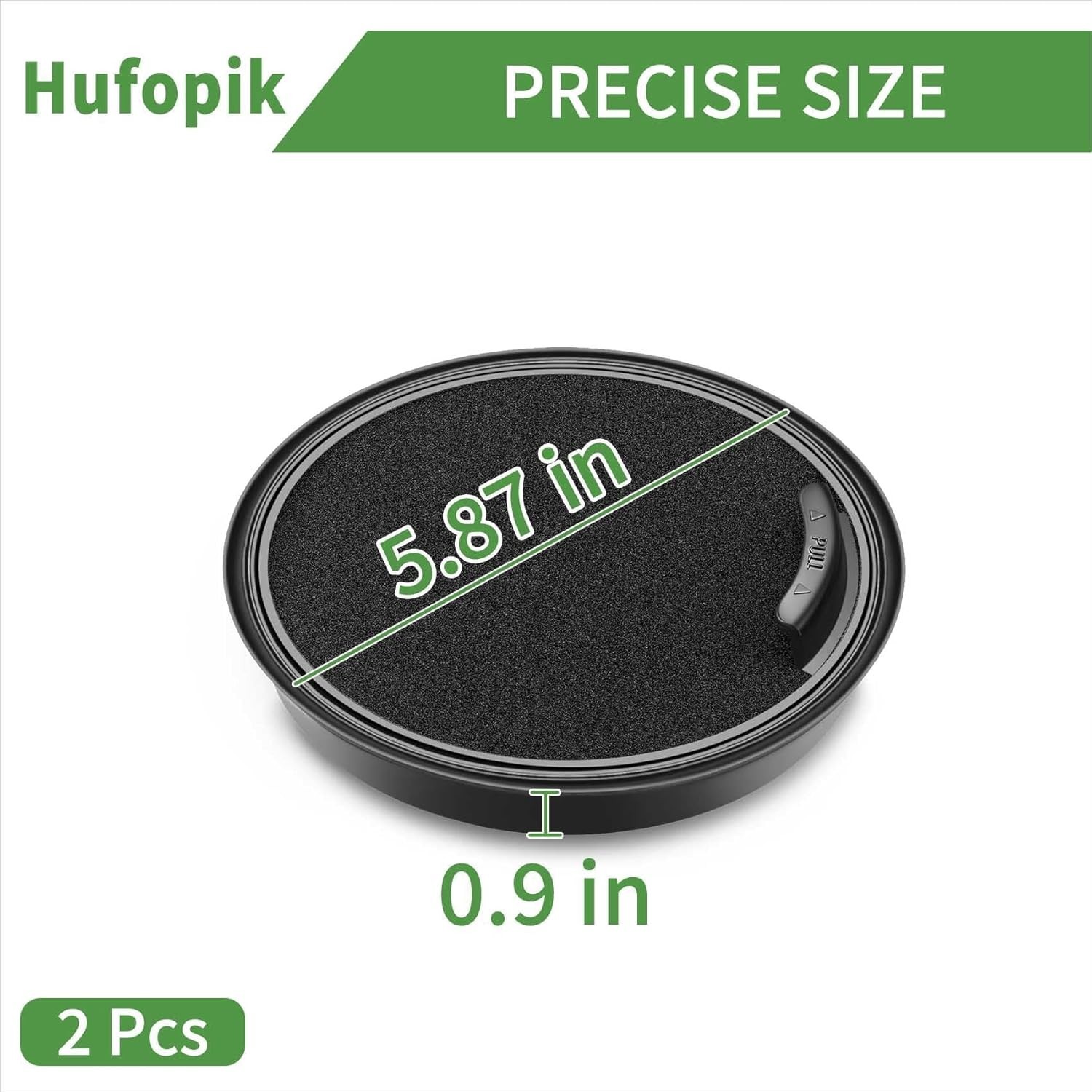 2-Pack Vacuum Filter Compatible with Eureka WhirlWind Bagless Canister Vacuum Cl