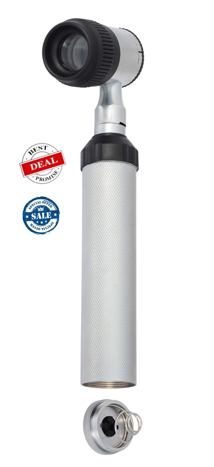 PROFESSIONAL DIAGNOSTIC DERMATOSCOPE SILVER OPTIC WITH EXTRA BULB