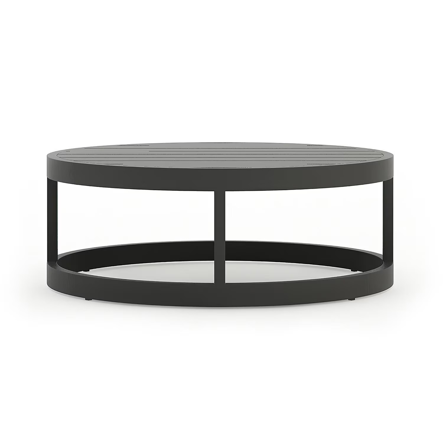 Misty Cove 34 Inch Slate Aluminum Coffee Table by Lakeview Outdoor Designs