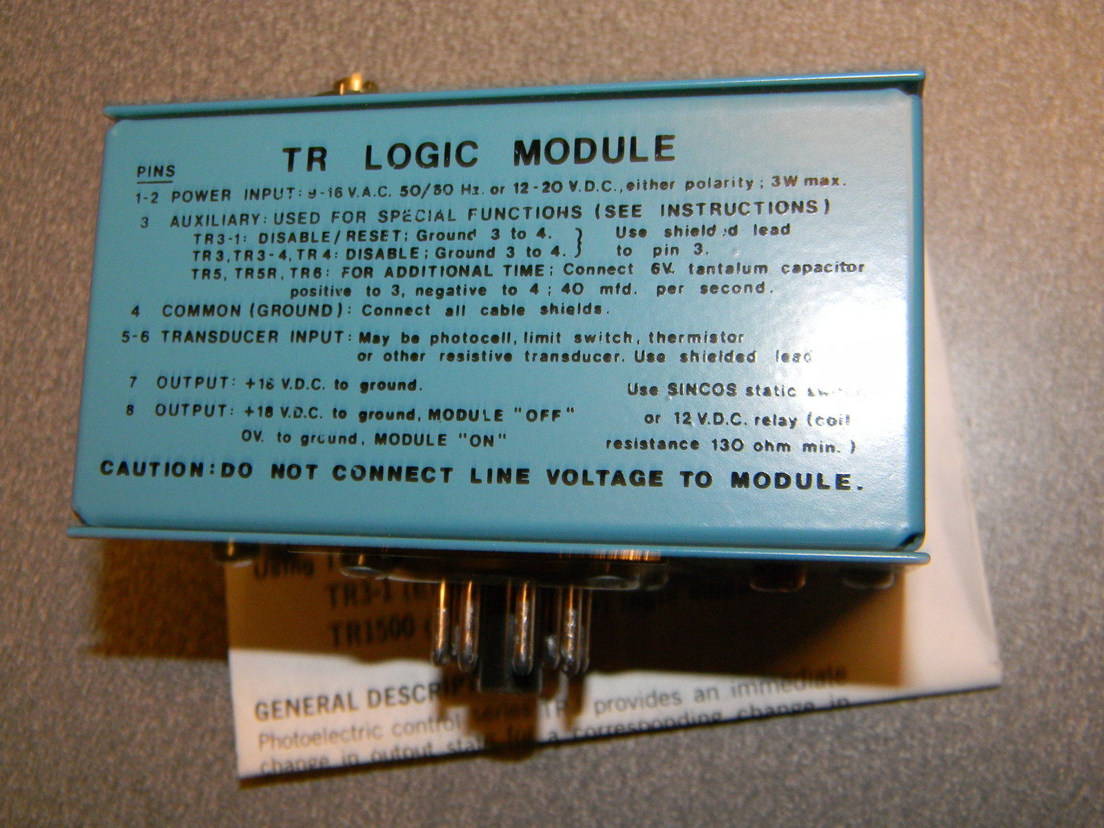 Honeywell Microswitch FE-TR3 Logic Module 15 VAC. 12 VDC New in Open Box