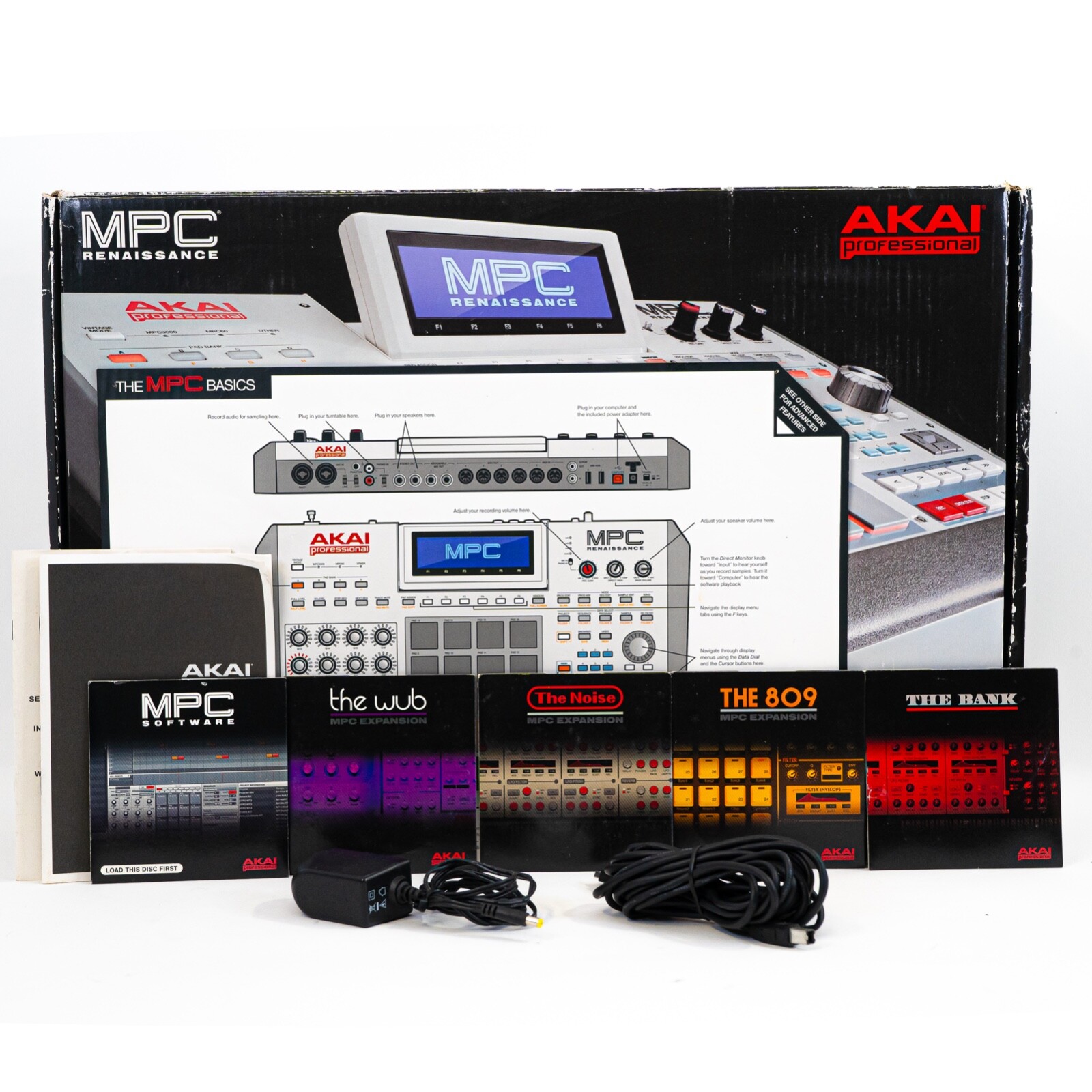 Akai Professional MPC Renaissance Production Controller with 5 Sound Library CDs