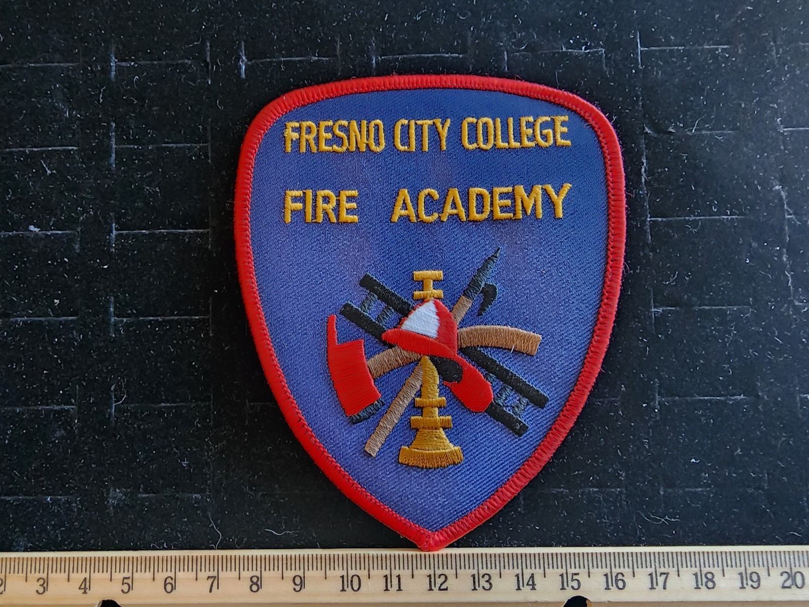 Vintage Fire Department Patch Fresno City College Fire Academy California