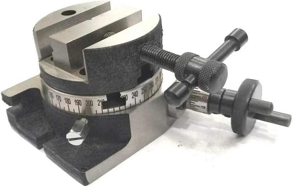 Set of 3" 80MM Rotary Table With 3" Round Vice & T-Nut