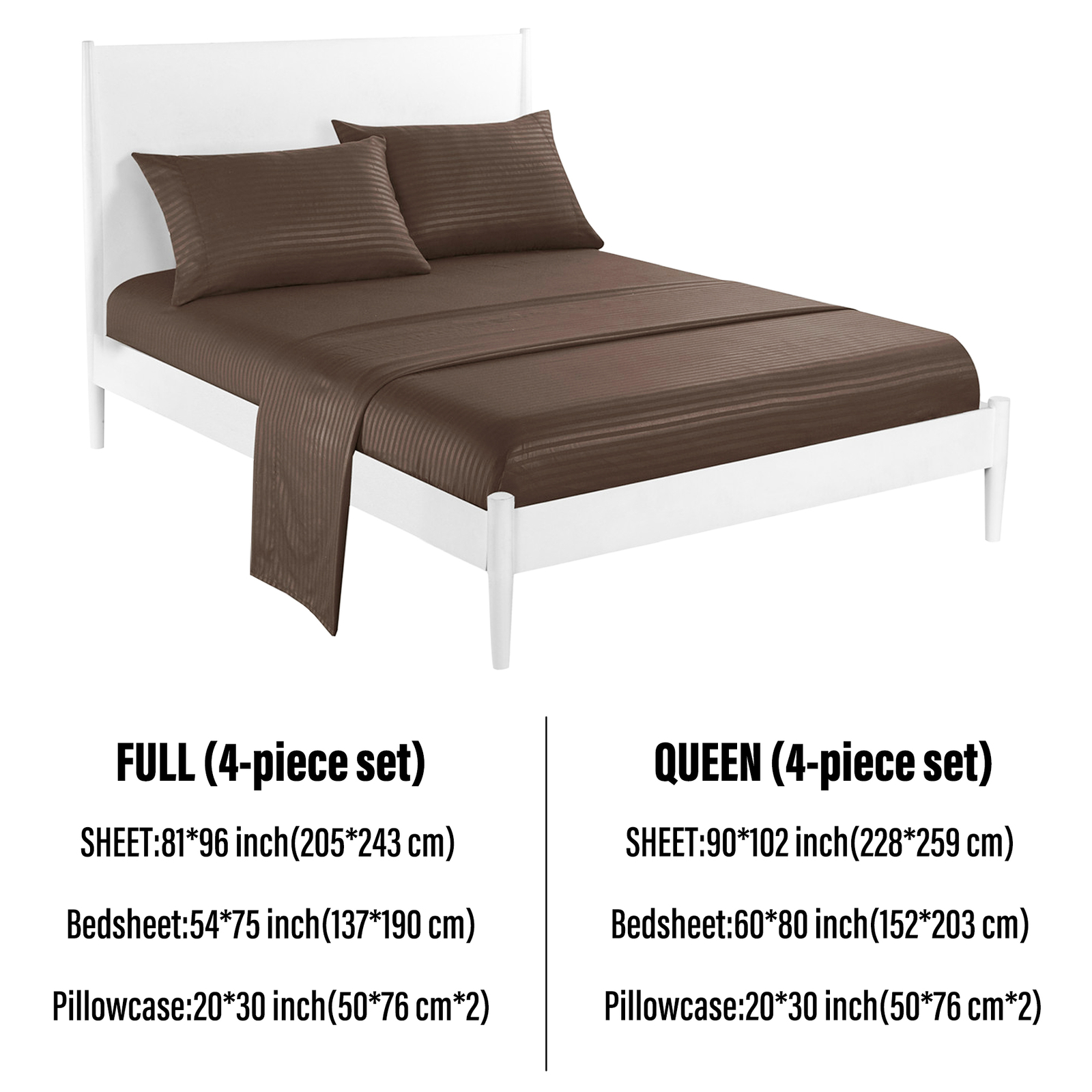 4-Piece Bed Sheet Set Hotel Luxury Ultra Soft Microfiber Deep Pocket Sheets Set