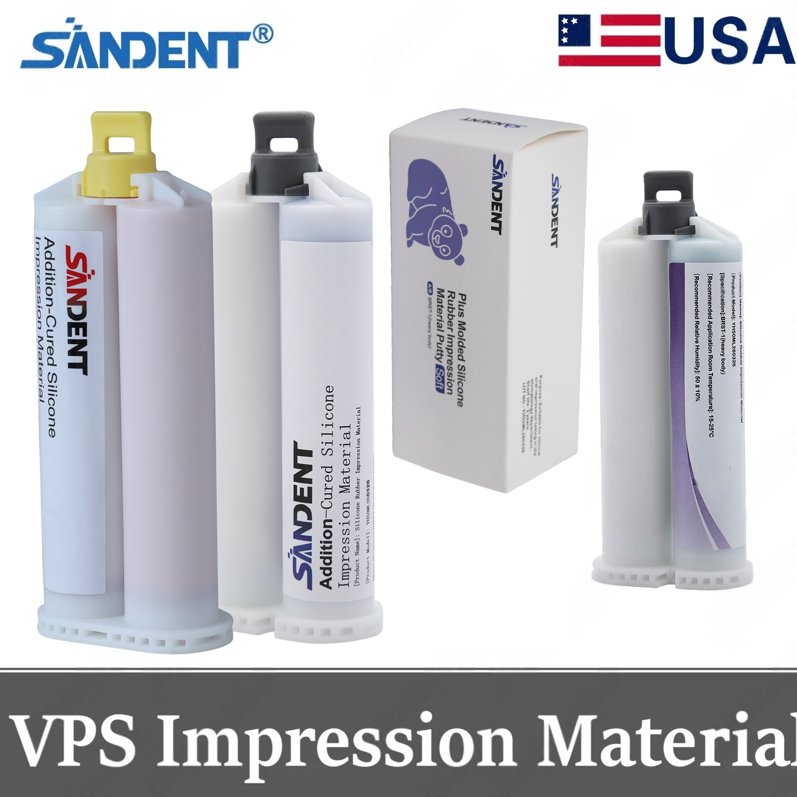 Dental VPS Impression Material Light/Medium Body / Heavy Body - Fast Set