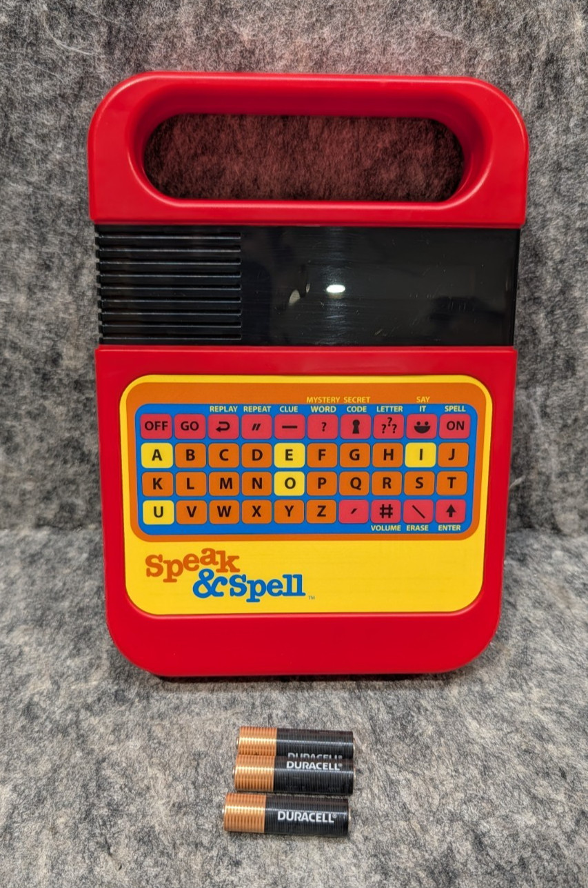 Kahootz Speak & Spell Electronic Learning Game #09624 Retro Classic Spelling Toy