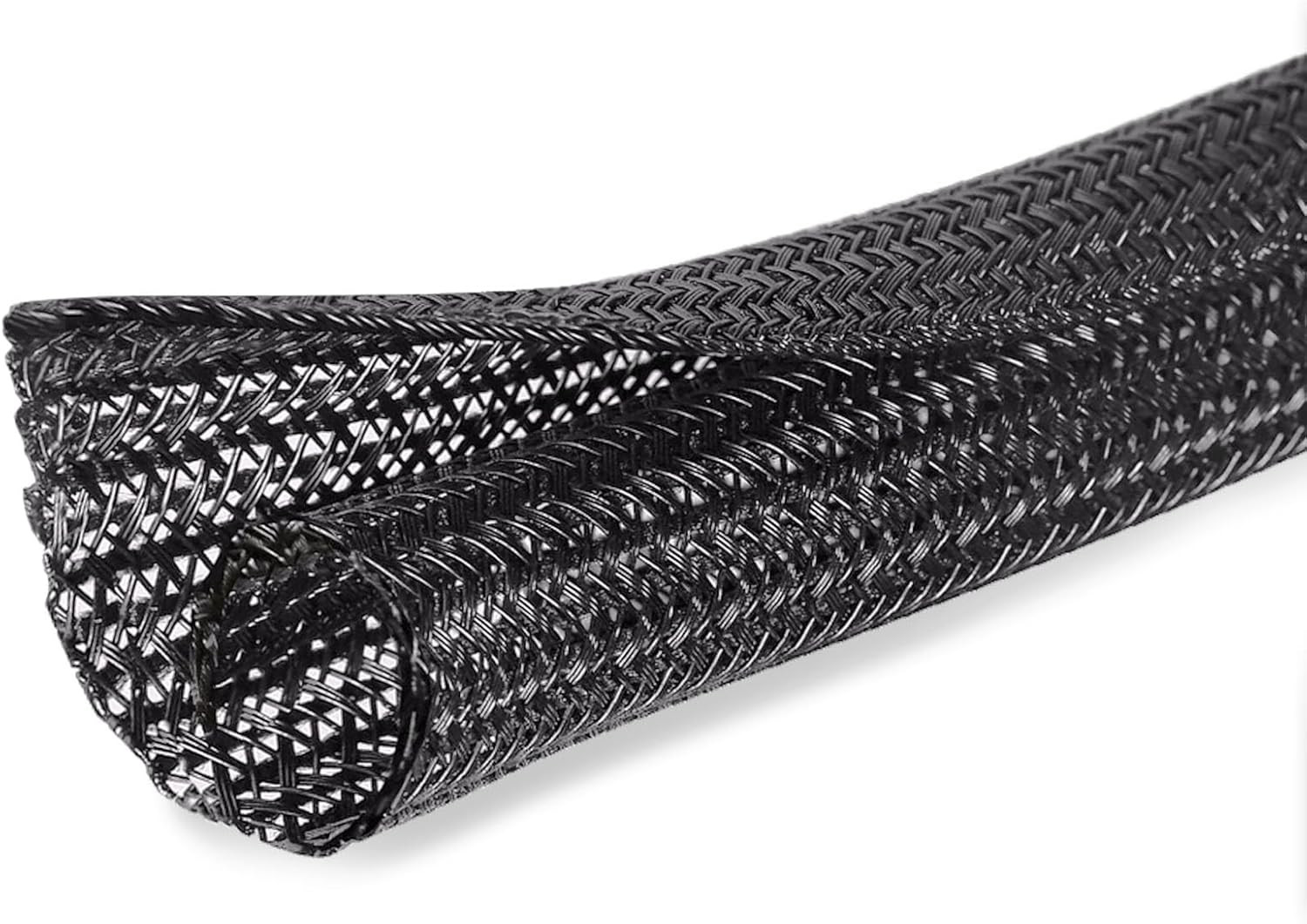 10Ft - 1/2 Inch Cord Protector Cable Sleeve Split Wire Loom Tubing for Power