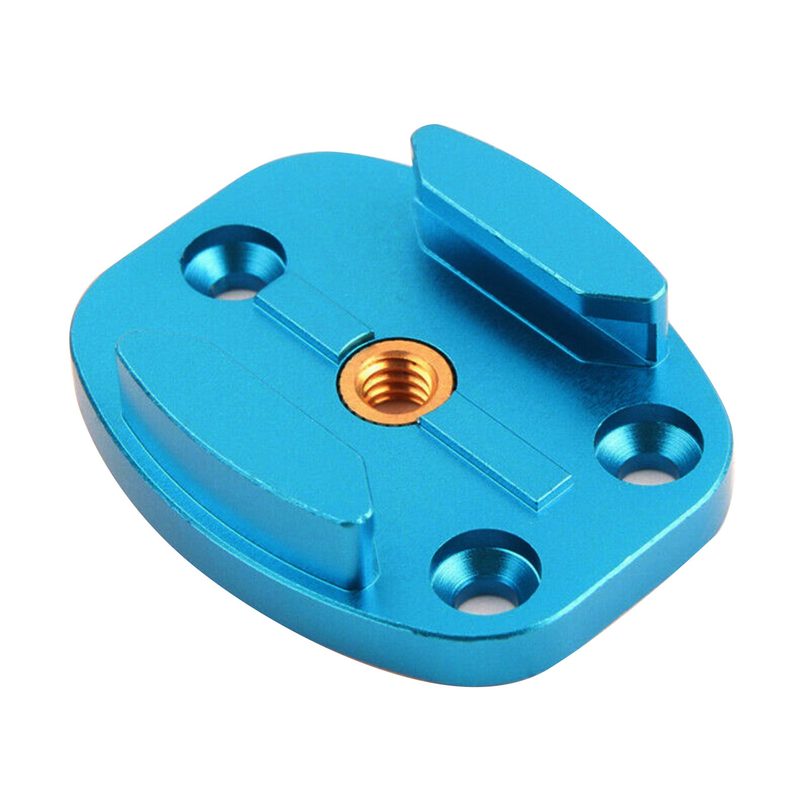 Blue Tripod Head Quick Release Plate Base Bracket For GoPro Hero 9 8 7 360oner;
