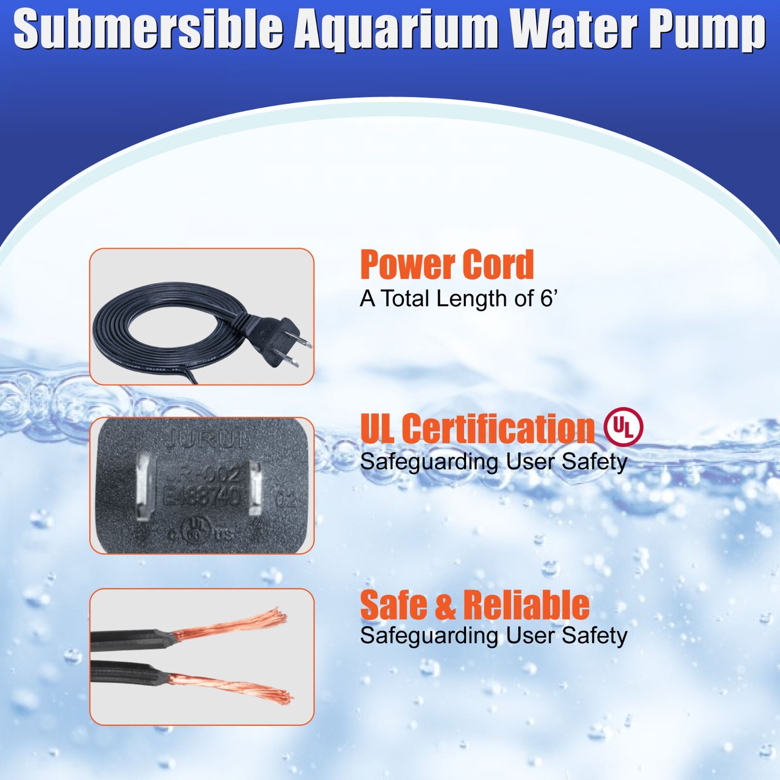 90 GPH Adjustable Submersible Powerhead Water Pump 2pc.