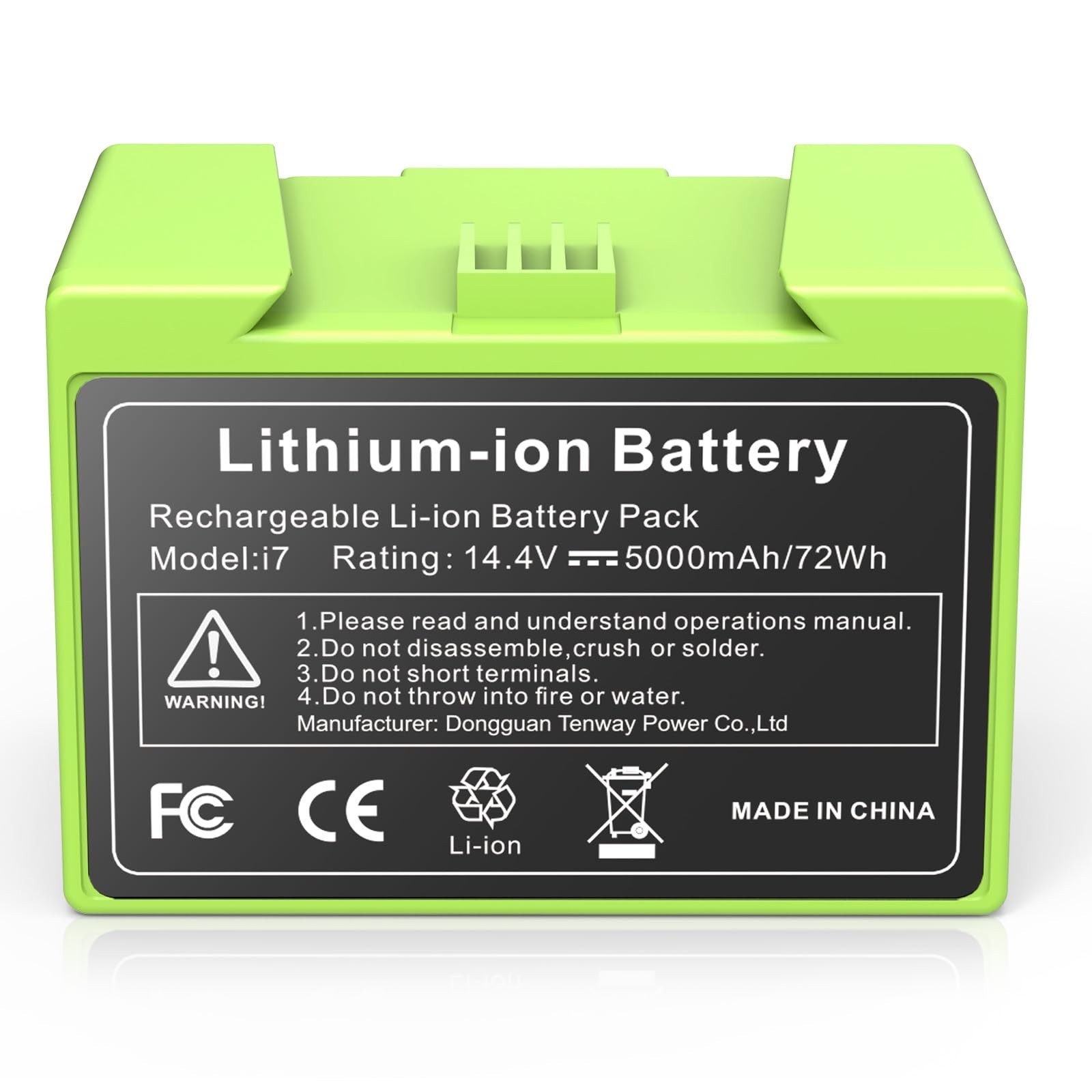 5000mAh Replacement for iRobot Roomba i7 Battery ABL-D1 14.4V Li-ion Battery ...