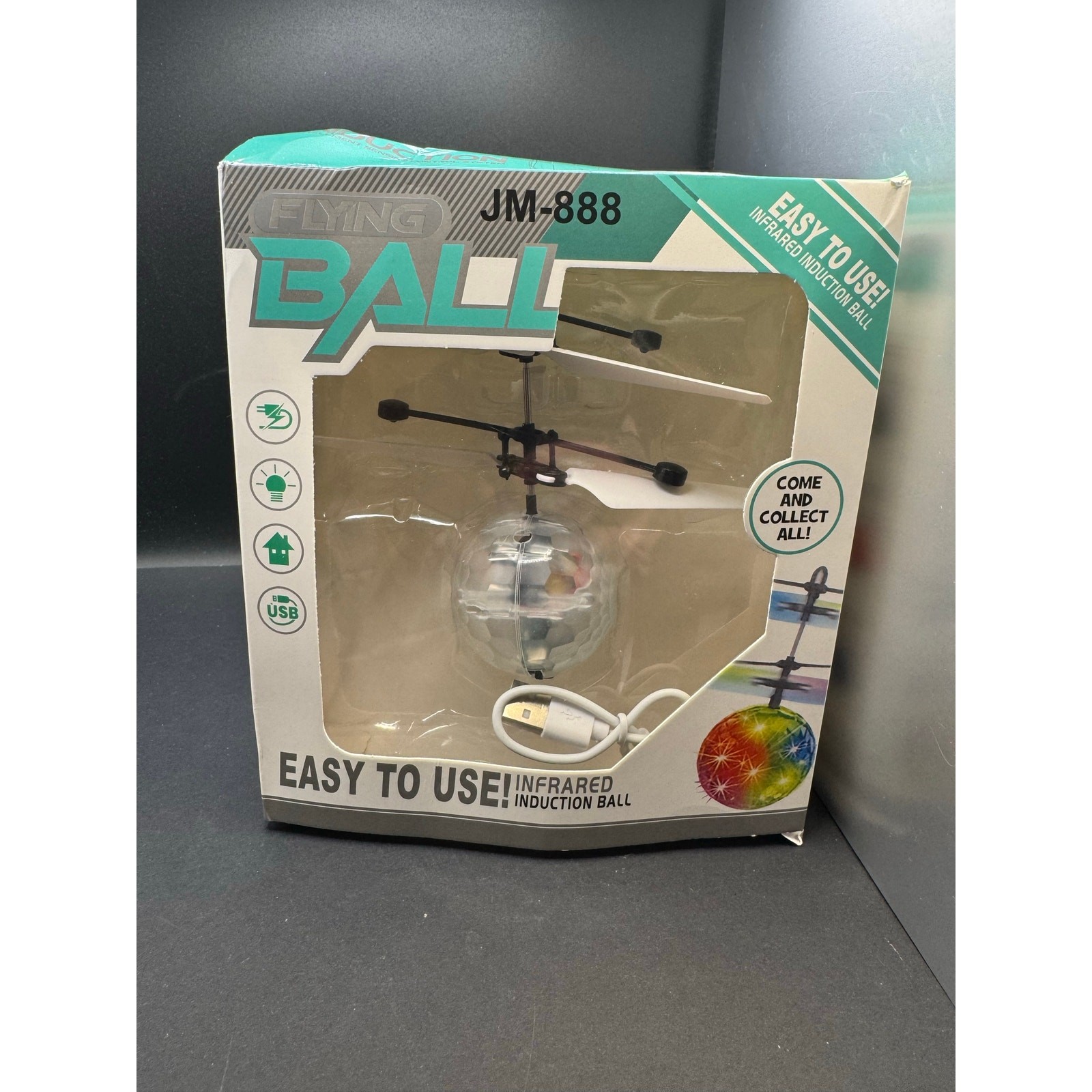 NWT Flying Ball Toy- Box got damaged a bit