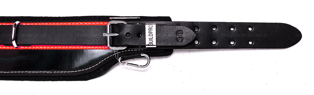 BuildPro Steelfixers Belt 38" Leather Heavy Duty Stitching Back Support LBBSF38