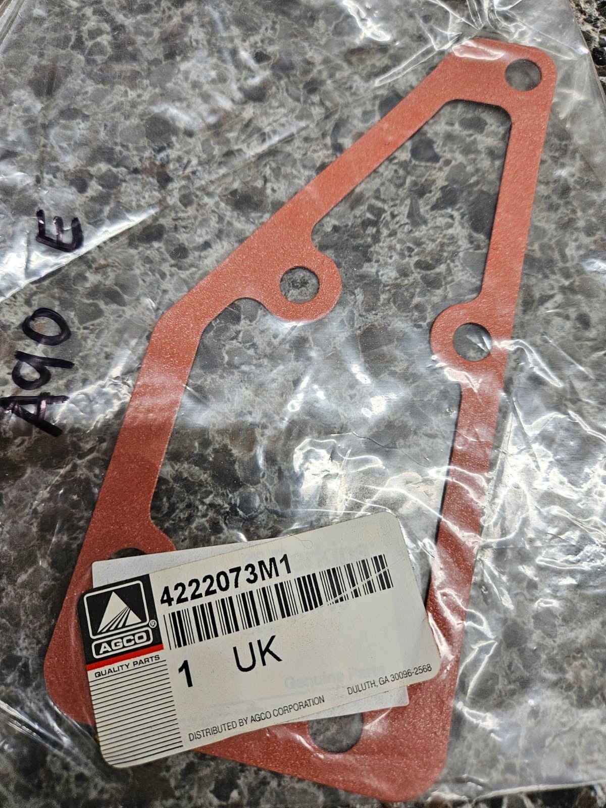 MASSEY FERGUOSN THERMOSTAT HOUSING GASKET 4222073M1