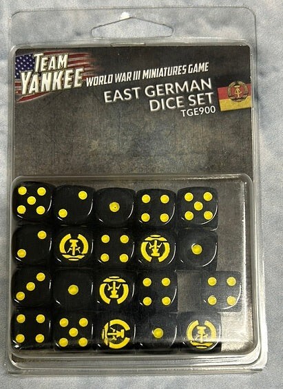 Team Yankee World War 3 Miniatures Game East German Dice Set