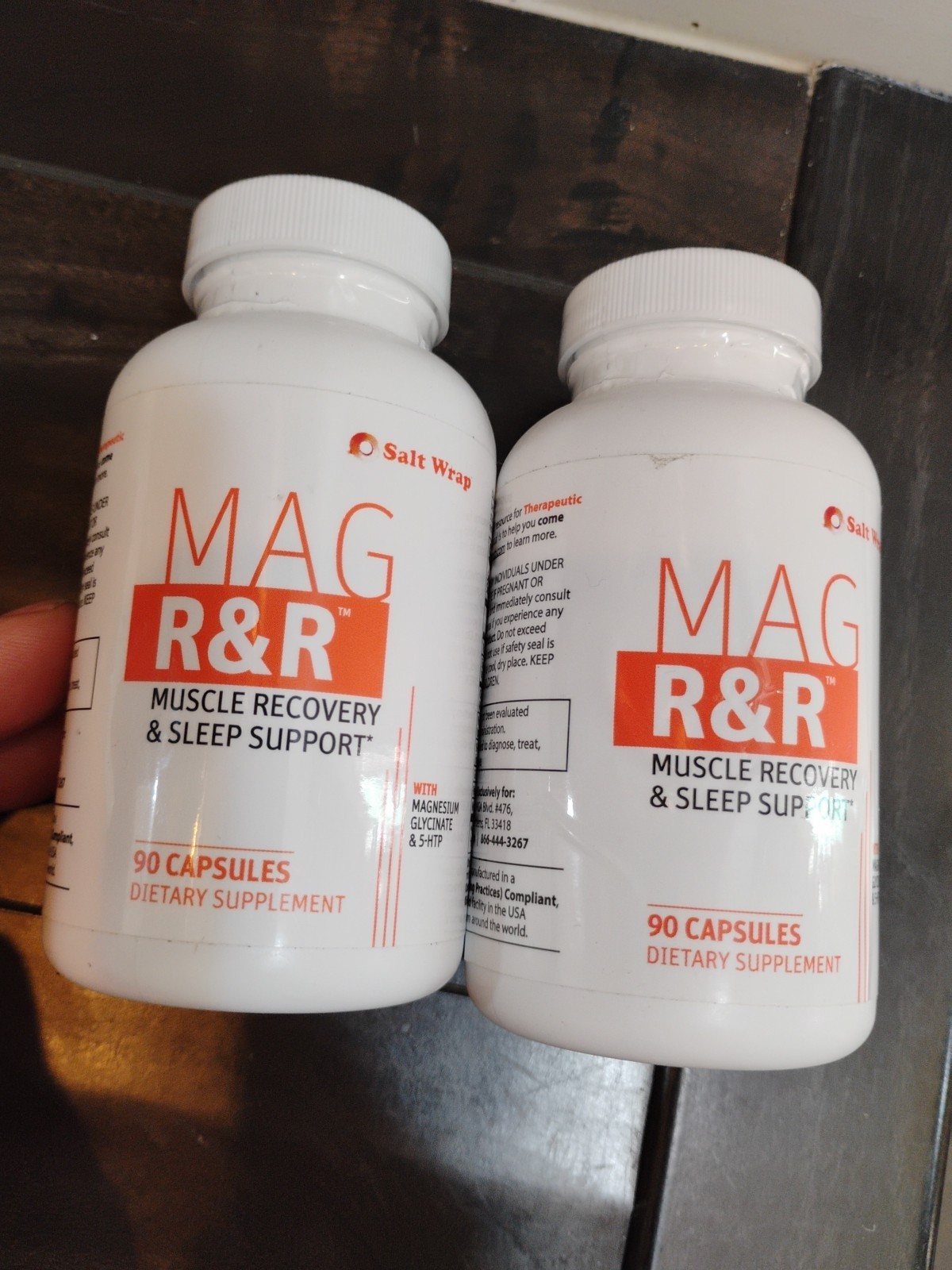 SaltWrap Mag R&R 2 PACK Nighttime Muscle Recovery Sleep 90 Ct X2 02/2027 New