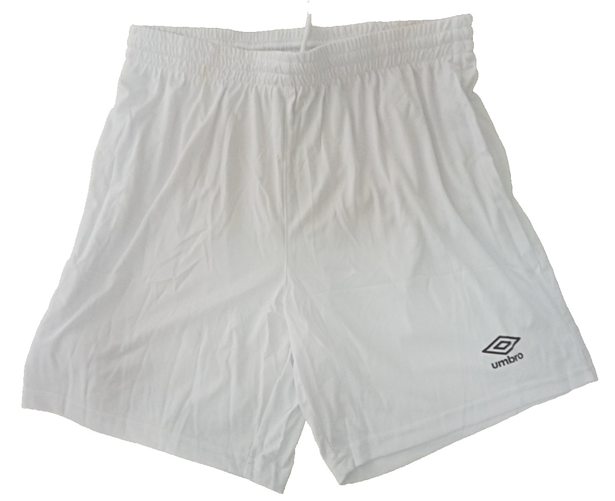 Umbro Drawstring Polyester Soccer Shorts White Size L