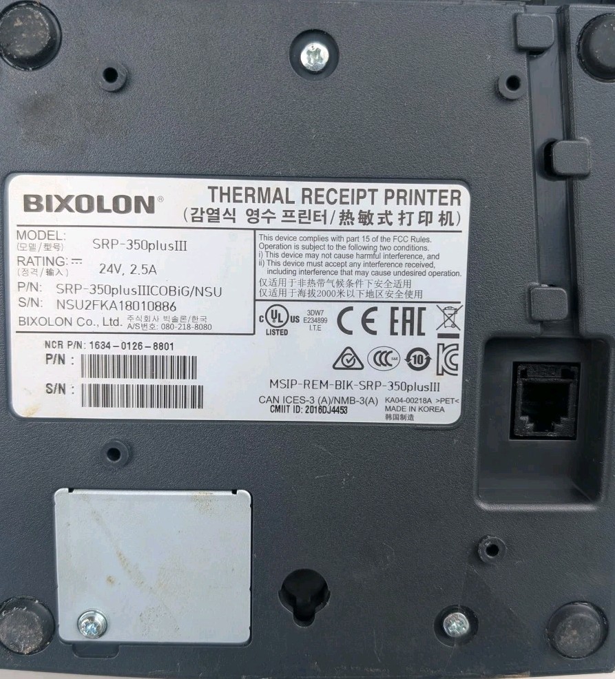 BIXOLON SRP-350PLUSIII Thermal Receipt Printer