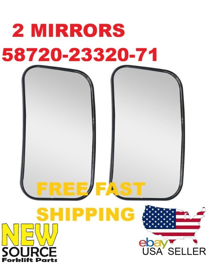 2X REARVIEW SIDE MIRRORS TOYOTA FORKLIFT 58720-23320-71  58720-26600-71 ER006C