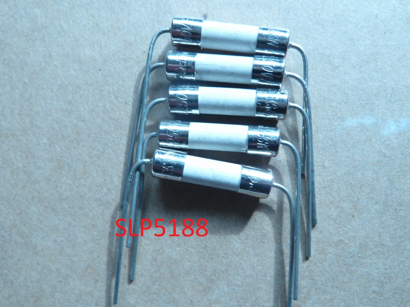 ( 5pcs ) 5 amp Ceramic Pigtail  Slow Blow fuse 120V  To  250V  5mmx20mm