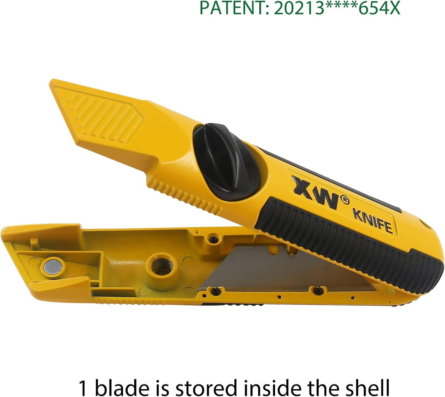 Fixed-Blade Utility Knife, Non-Retractable Heavy Duty Drywall Cutter, Extra 1...