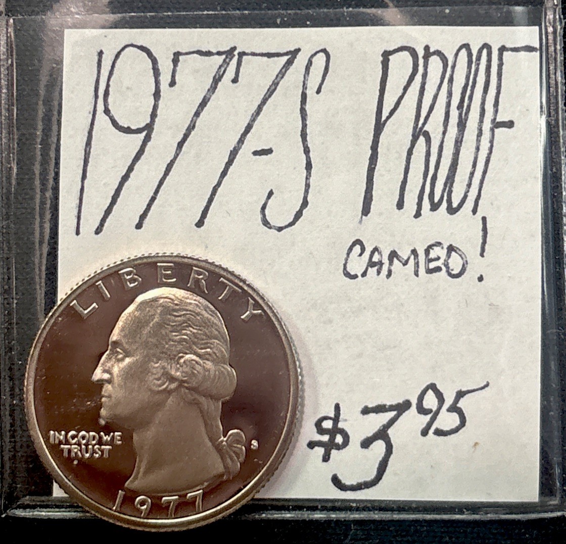 1977-S Proof Quarter! Cameo! ENN Coins