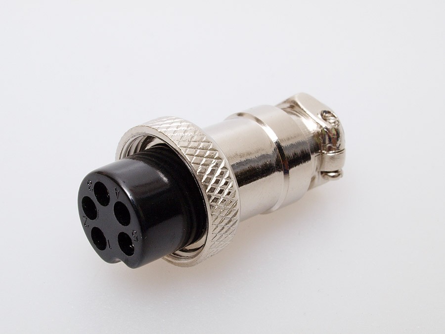 5 PCS 5 Pin Ham & CB Radio MIC Microphone Connector Female Plug Solder Type