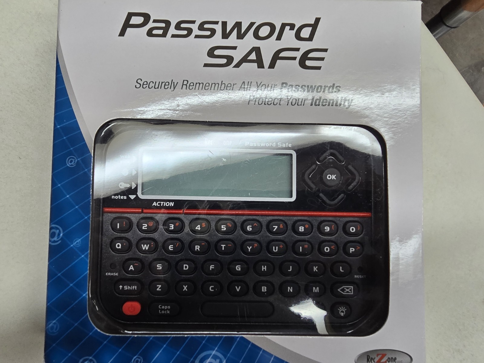Reczone Password Safe Organizer Logbook Black Model 595