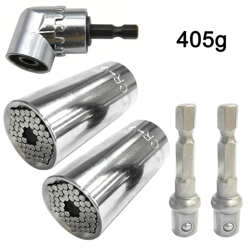 7-19mm Universal Magic Socket Multi Purpose Wrench Adapter Hand Drill Tool Set