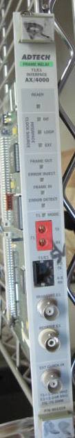 ADTECH AX/4000 T1/E1 INTERFACE AX/4000 P/N 401319