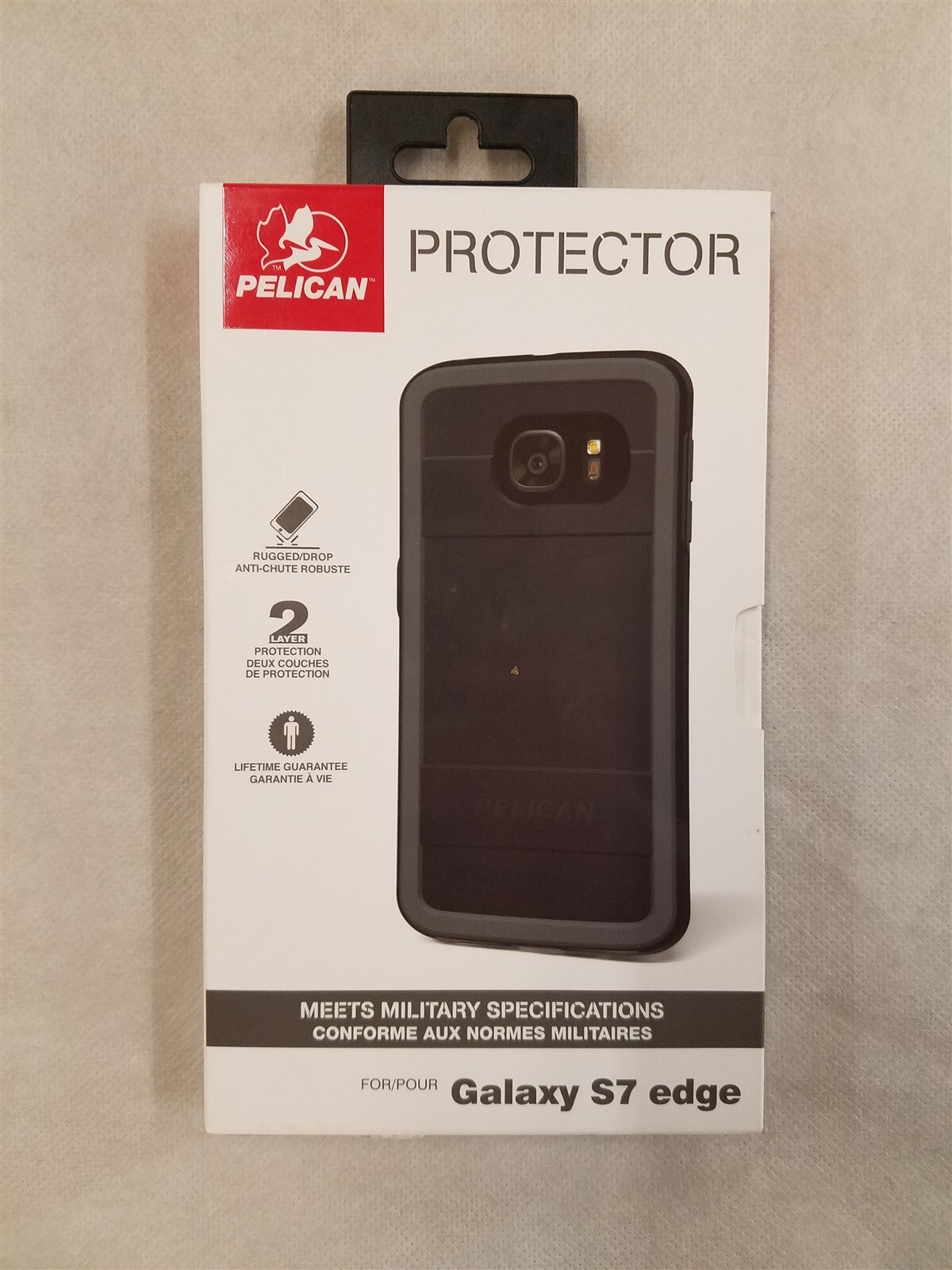 Pelican Protector MIL SPEC Case for Samsung S7 Edge- Black/Gray!