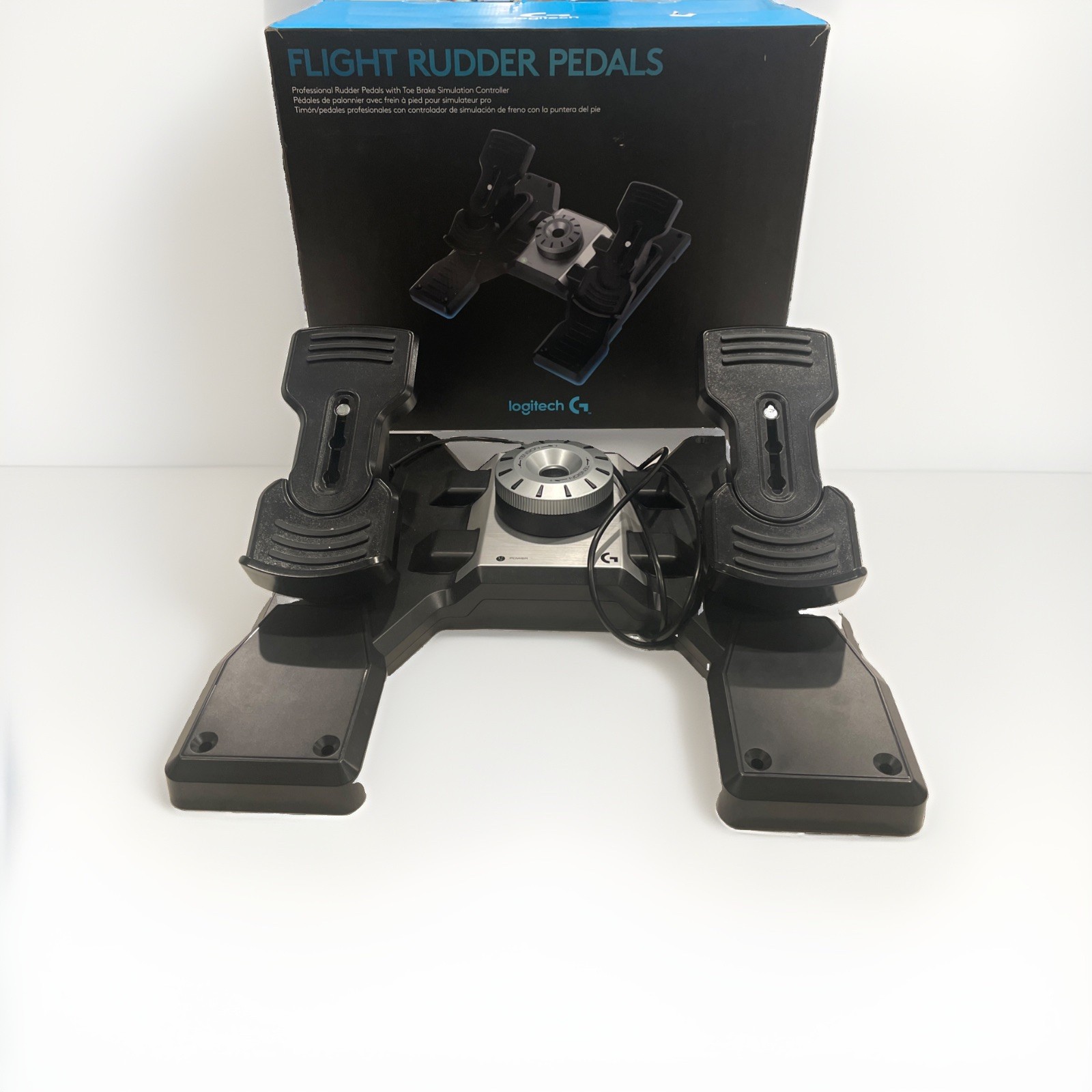 Logitech G-Pro Flight Simulator Sim Rudder Pedals With Toe Brake Microsoft