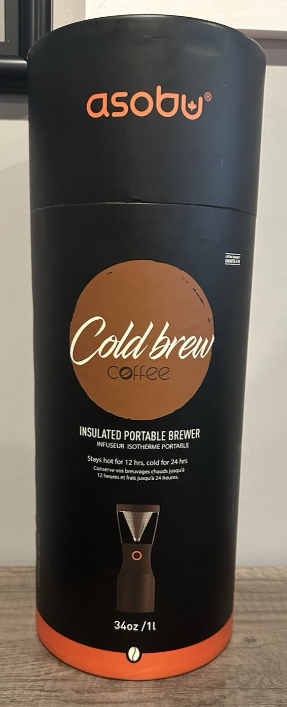**NEW** ASOBU 34oz/1L Coldbrew Insulated Portable Brewer w/ Insulated Carafe