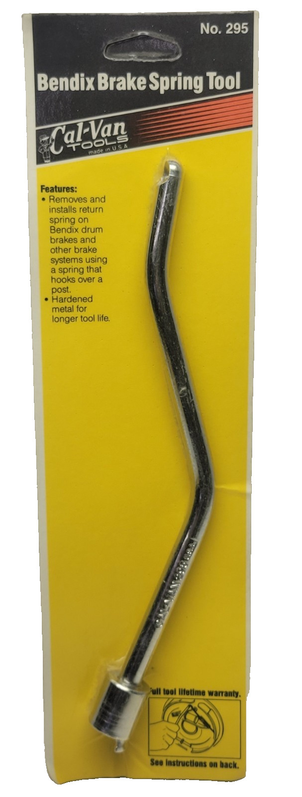 Cal-Van Tools #295 Bendix Brake Spring Tool - Remove & Install - Made in USA