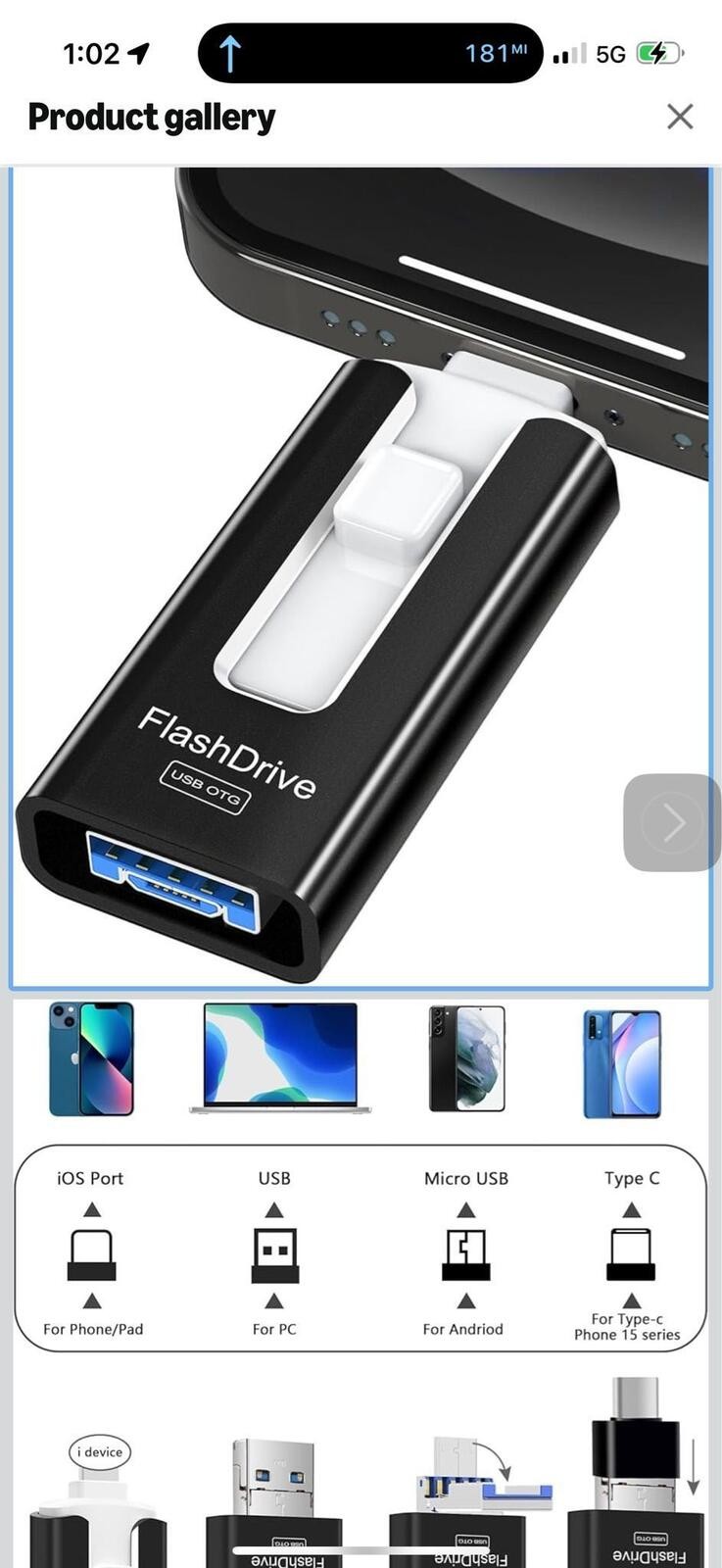 USB Flash Drive with High-Speed Transmission and Multi-Device Compatibility