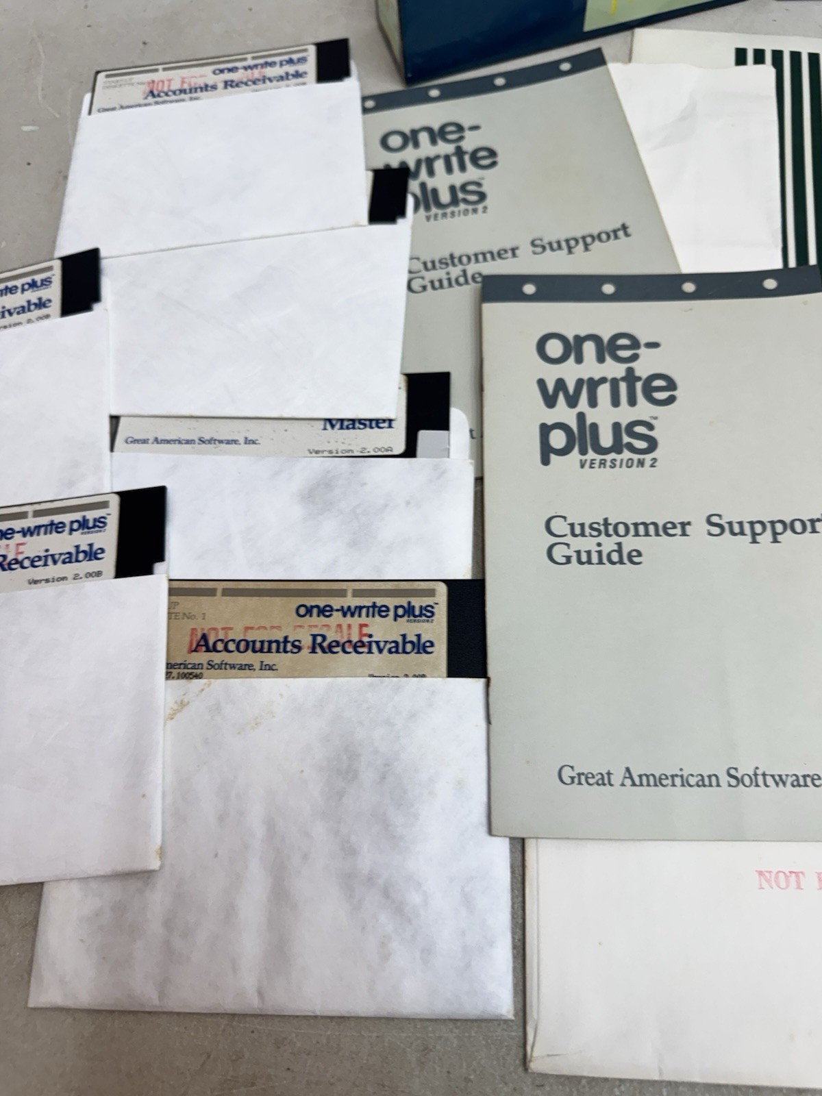 one write plus version 2 accounts receivable accounting software 1987