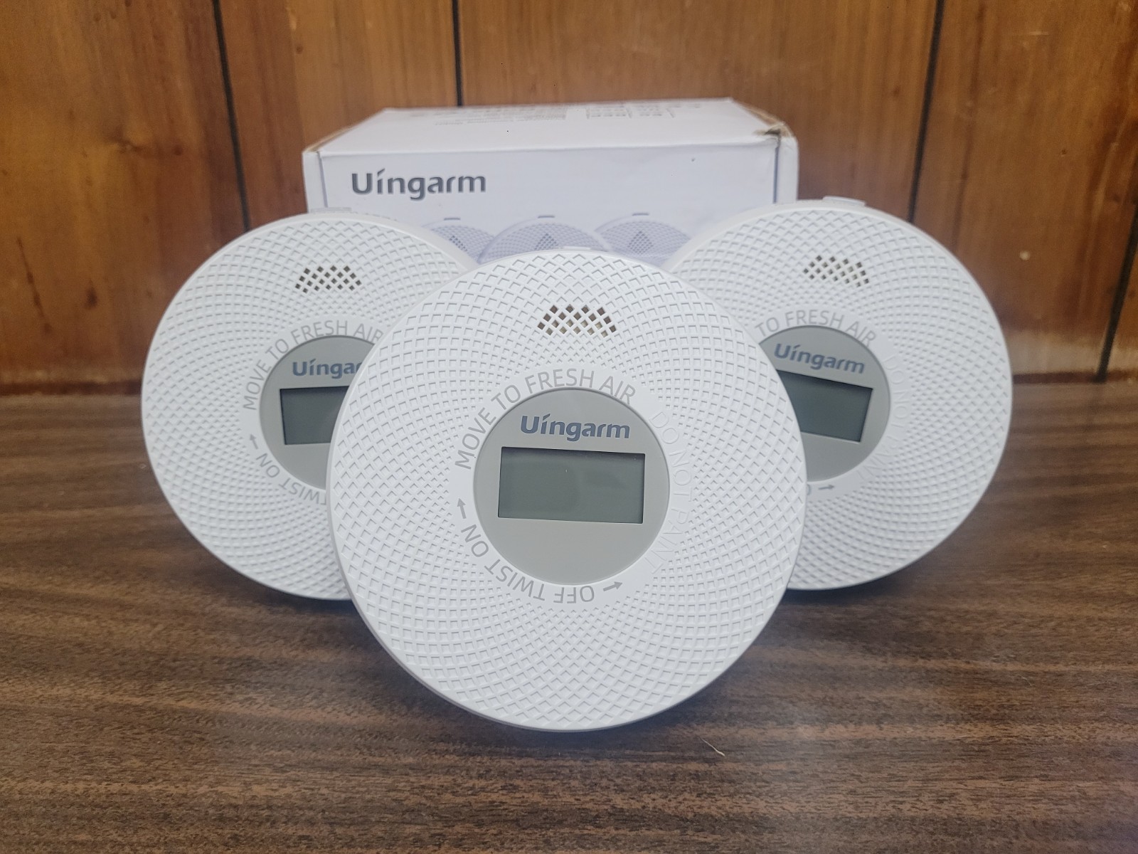 Interconnected Smoke & Carbon Monoxide Detector 10-Year Lithium 3 Pack Wireless